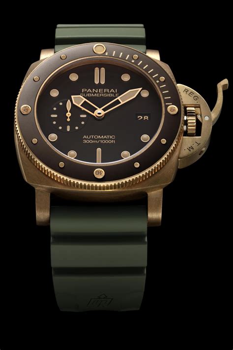 submersible panerai bronzo|Panerai submersible marina militare.